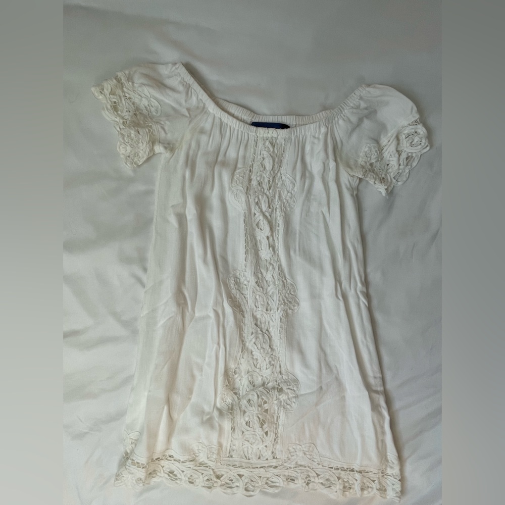 White off the shoulder dress